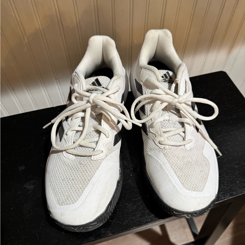 Adidas White Tennis Court Shoes